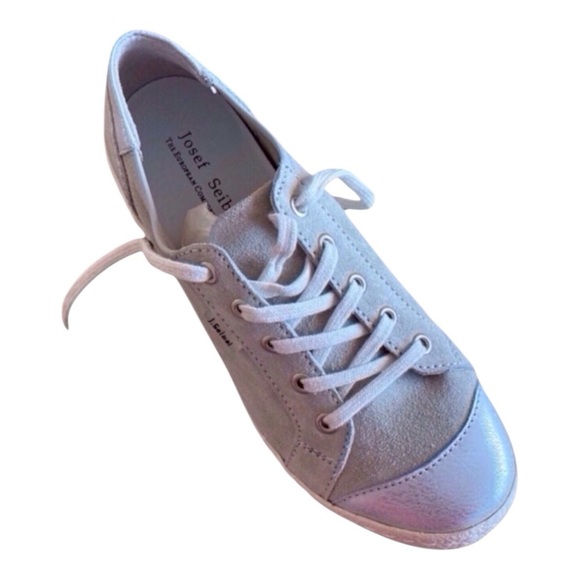 Josef Seibel Grey Suede Sneakers - EU 36 (US 5.5-6) - New in Box preppy classic - Picture 12 of 16